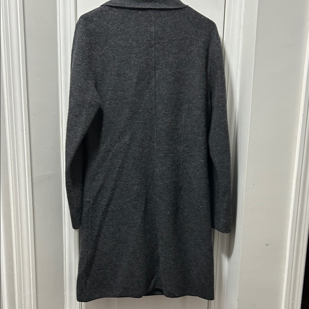 Charcoal Women's Long Blazer - Picture 4 of 4